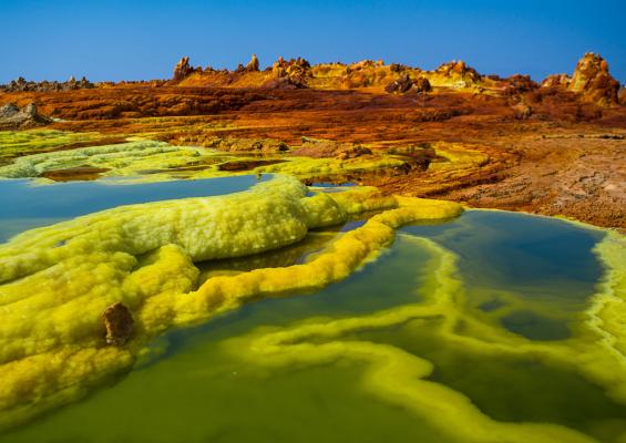 5. Vulcano Dallol, Etiopia (Africa)