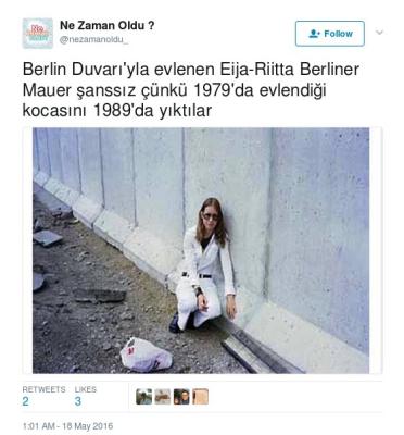 Eija Rita e il Muro di Berlino