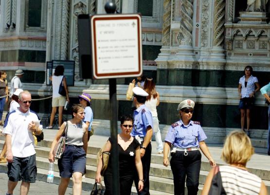 5. Getti d’acqua sulle scalinate della Chiesa (Firenze)
