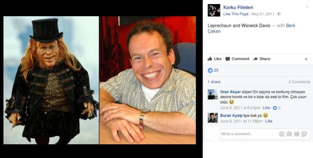 9. Warwick Davis - Leprechaun, Leprechaun