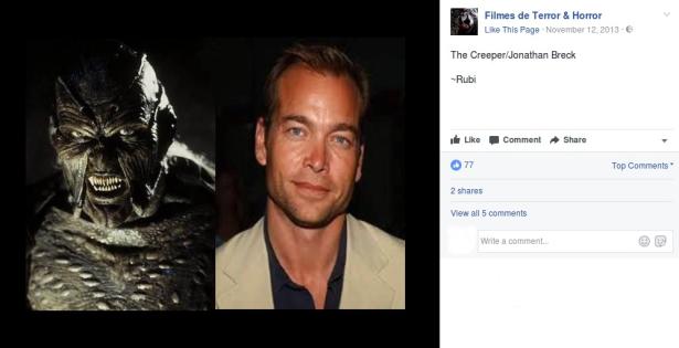 10. Jonathan Breck, The Creeper, Jeepers Creepers