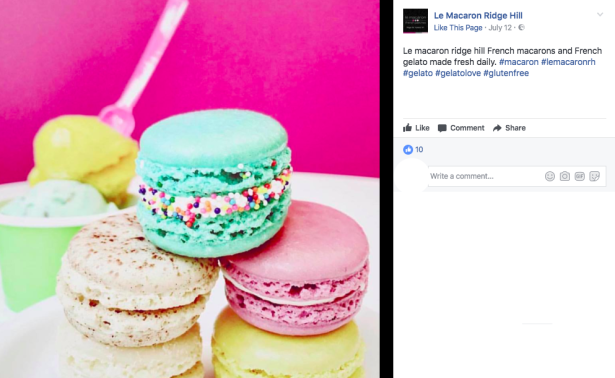 4. Macaron con gelato