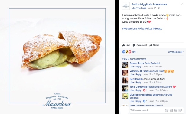 5. Pizza fritta al gelato