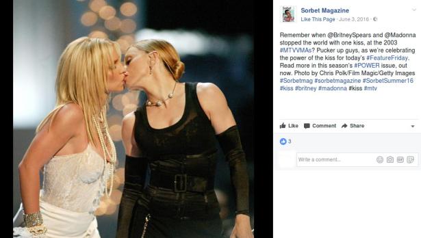2. Il bacio saffico tra Madonna e Britney Spears