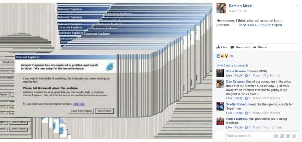 8. Quando si usava Internet Explorer questo era quello che succedeva almeno la metà delle volte