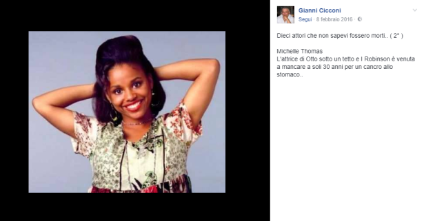 8. Michelle Thomas – Otto sotto un tetto