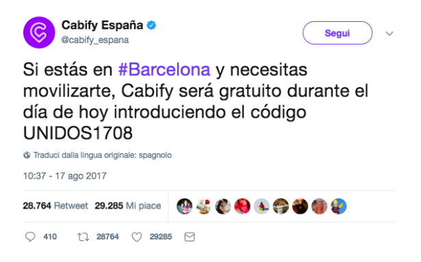 4. Anche Cabify offre passaggi