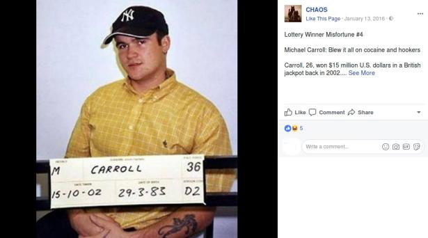 9. Michael Carroll: 9,7 milioni di sterline 