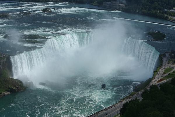 Cascate del Niagara, confine tra Stati Uniti e Canada 