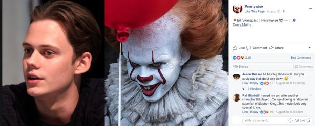 3. Bill Skarsgård - Pennywise il Clown (It) 