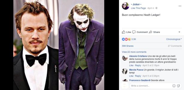 6. Heath Ledger - Joker (Batman – Il Cavaliere Oscuro) 