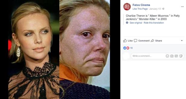 7. Charlize Theron - Aileen Wuornos (Monster) 