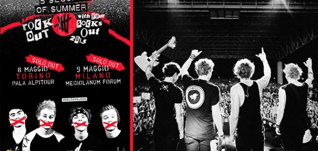 Con Radio 105 agli show dei 5 Seconds Of Summer
