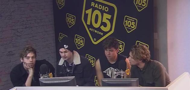 I 5 Seconds Of Summer in chat su 105: riguarda il video